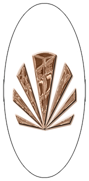 DG5000-602-BZ-WT Bronze Sunburst White